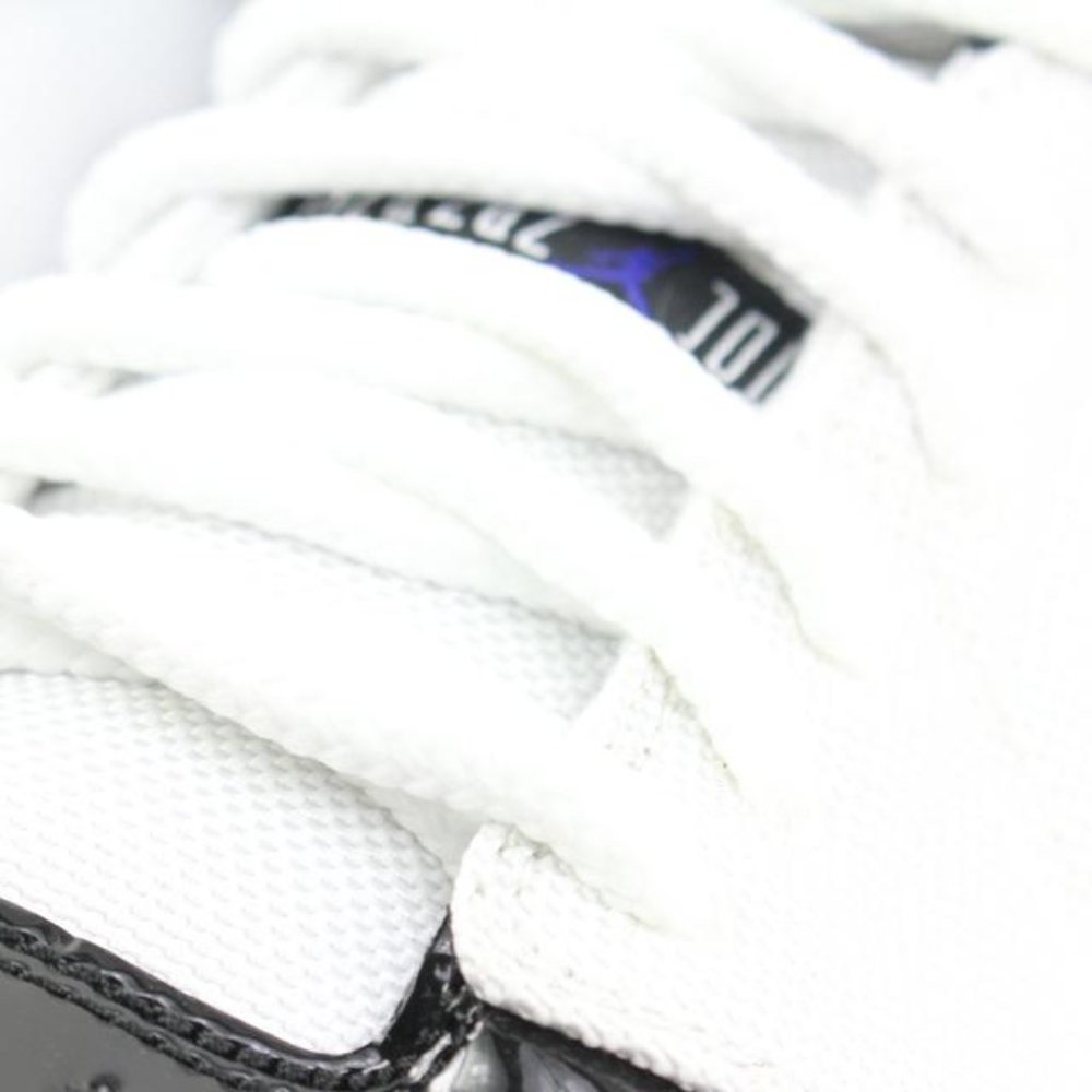 Nike 2013 Mens 12 Black White Concord Mid Air Jordan 1 Retro 95 616369-195 - Picture 8 of 12